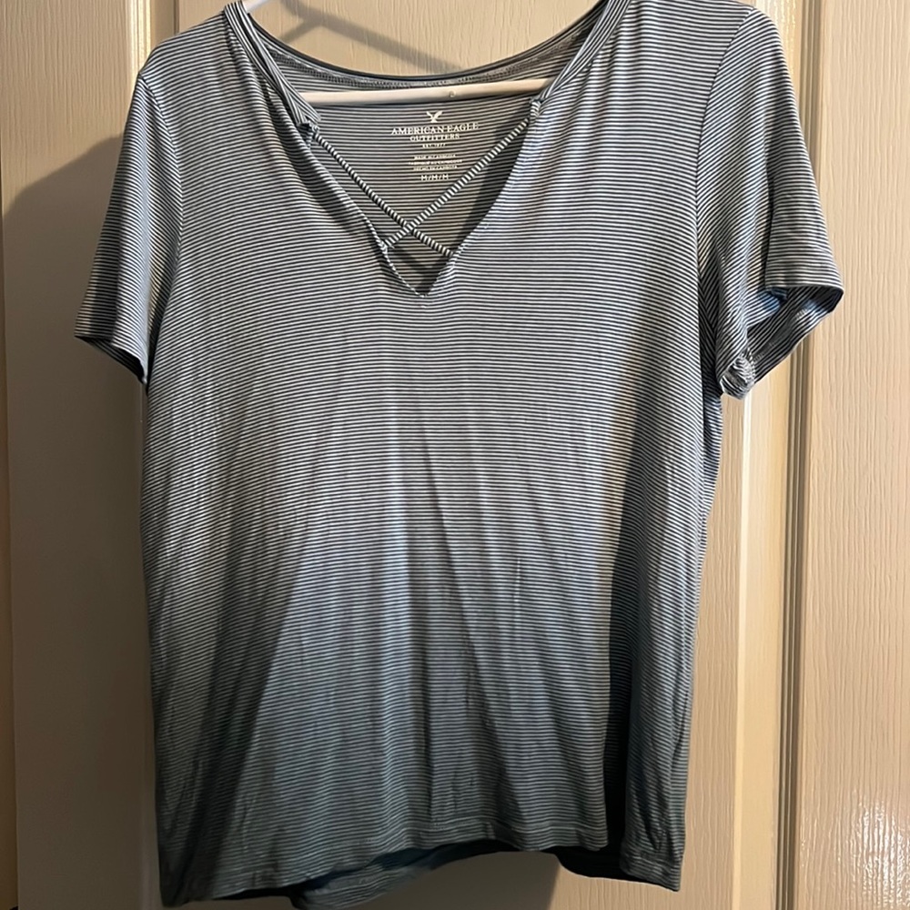 American Eagle cross front t-shirt